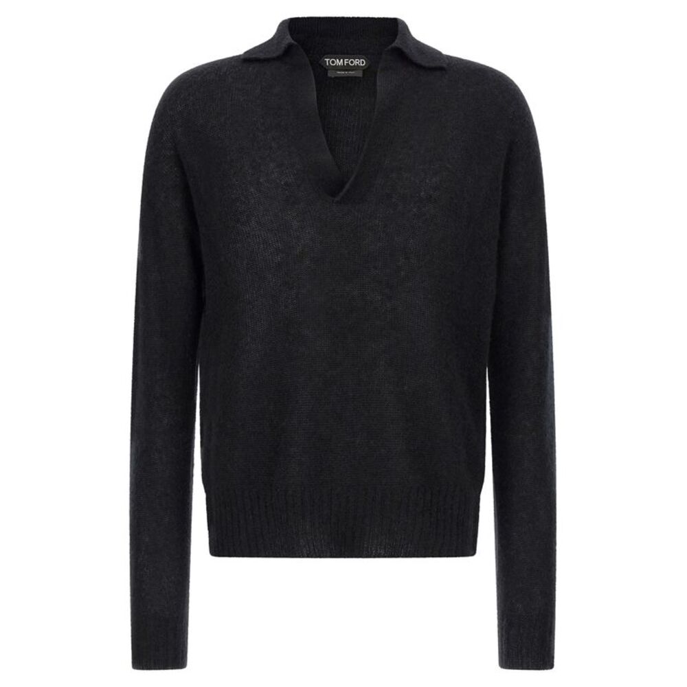 Tom Ford Men Cashmere And Silk Polo Shirt